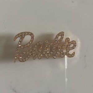 Gold barbie crocs charms